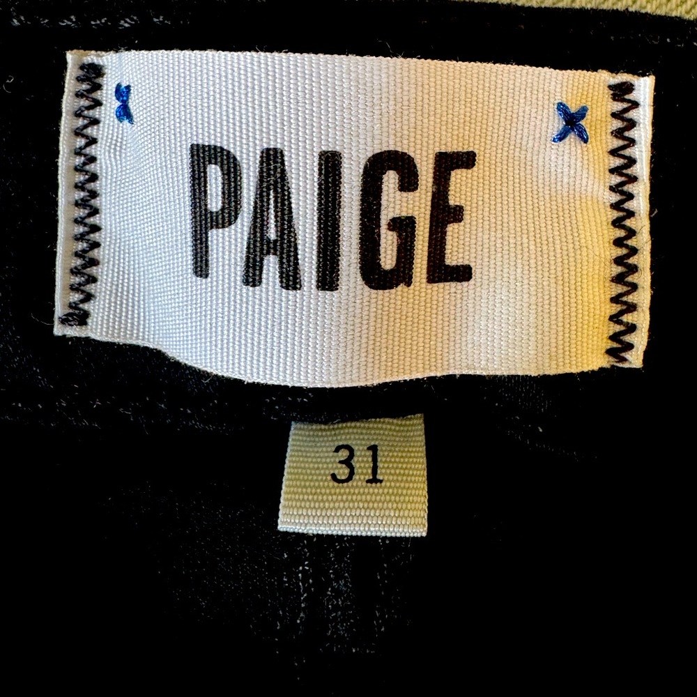 PAIGE size 31 straight/skinny jeans - never worn